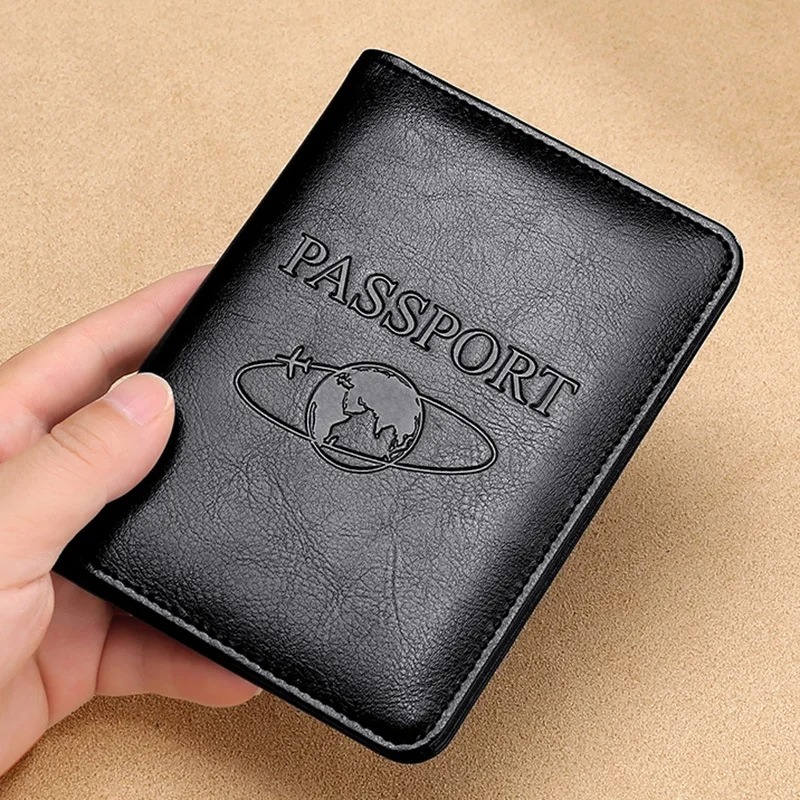 Men'S Accessories Wallet - للجنسين جلد طبيعي غطاء جواز سفر