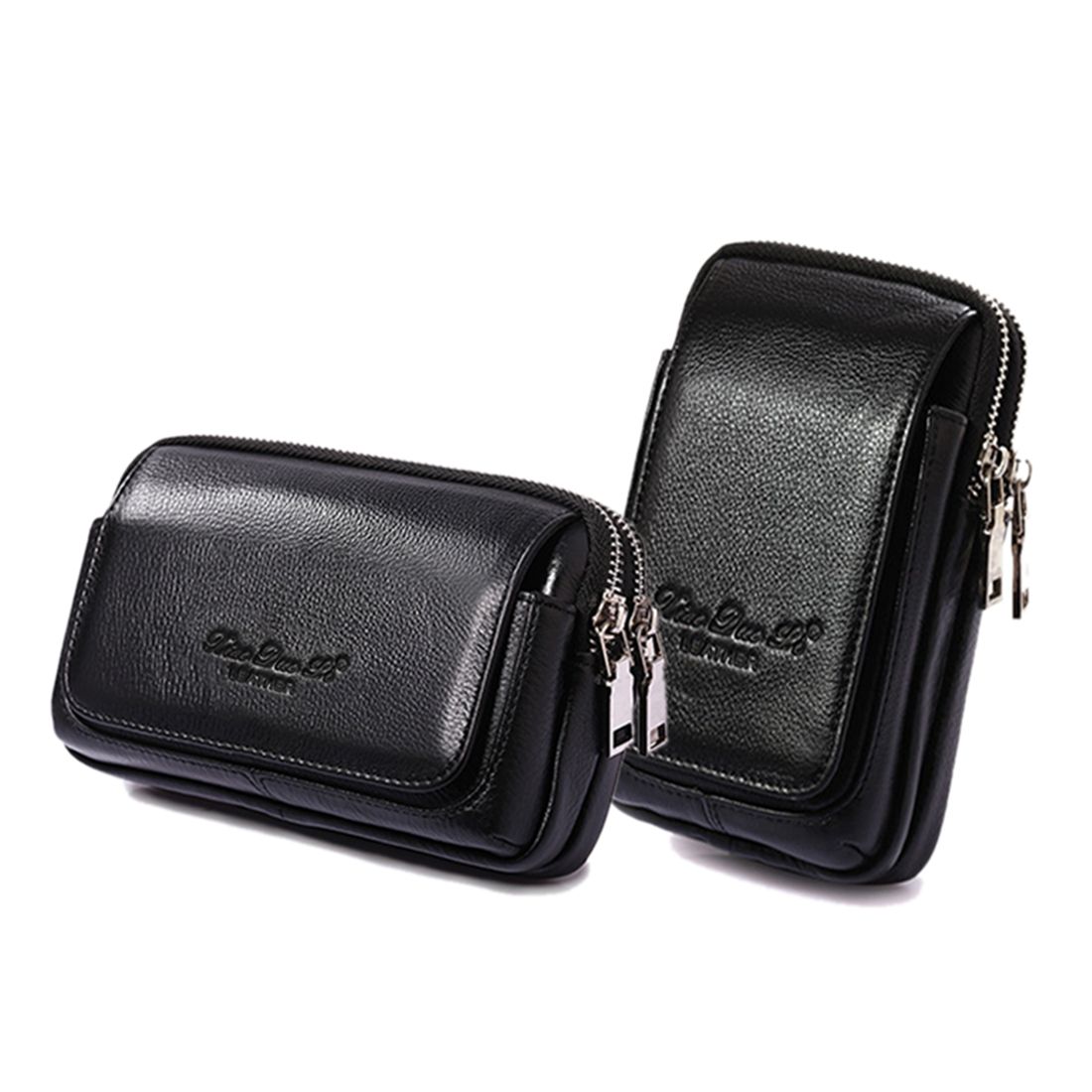 Men Accessories Bag - الرجال جلد طبيعي الخصر حزمة مراوح