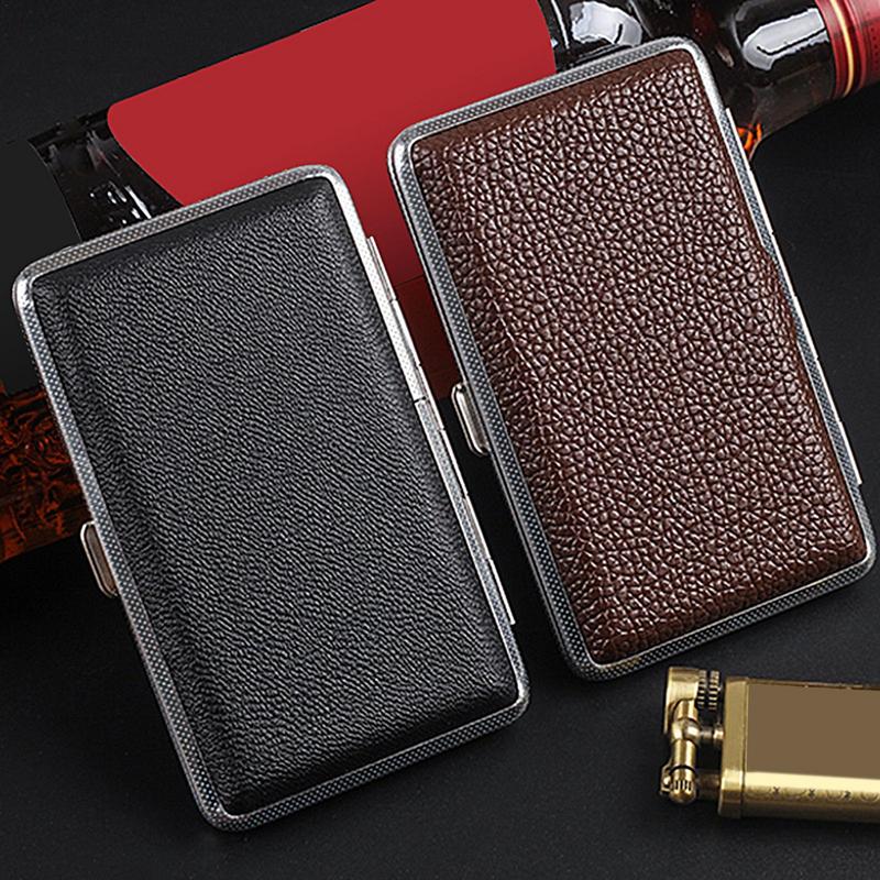 Men Accessories Gadgets - صندوق سجائر من الجلد الصناعي للرجال