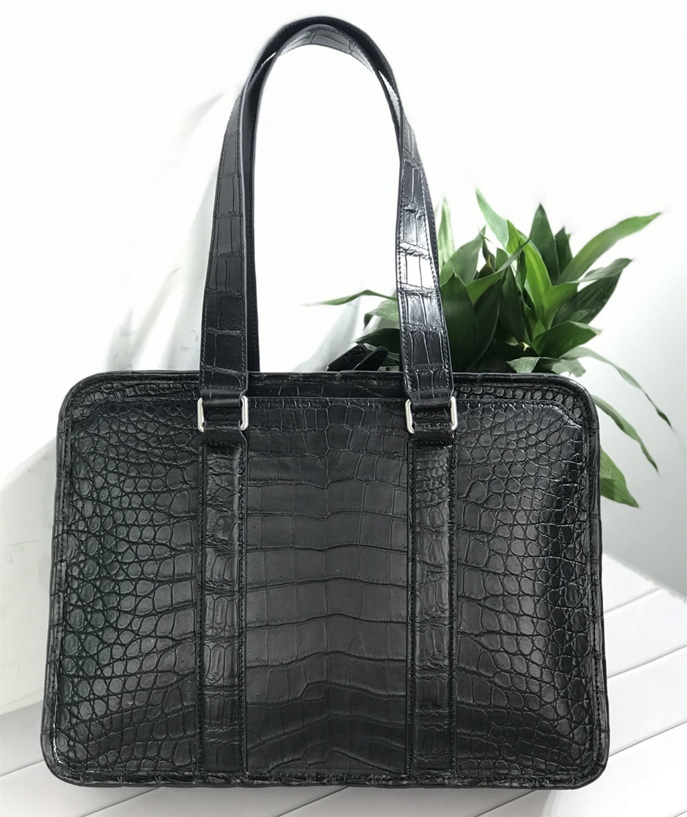 Men Accessories Bag - حقيبة لابتوب جديدة من جلد التمساح