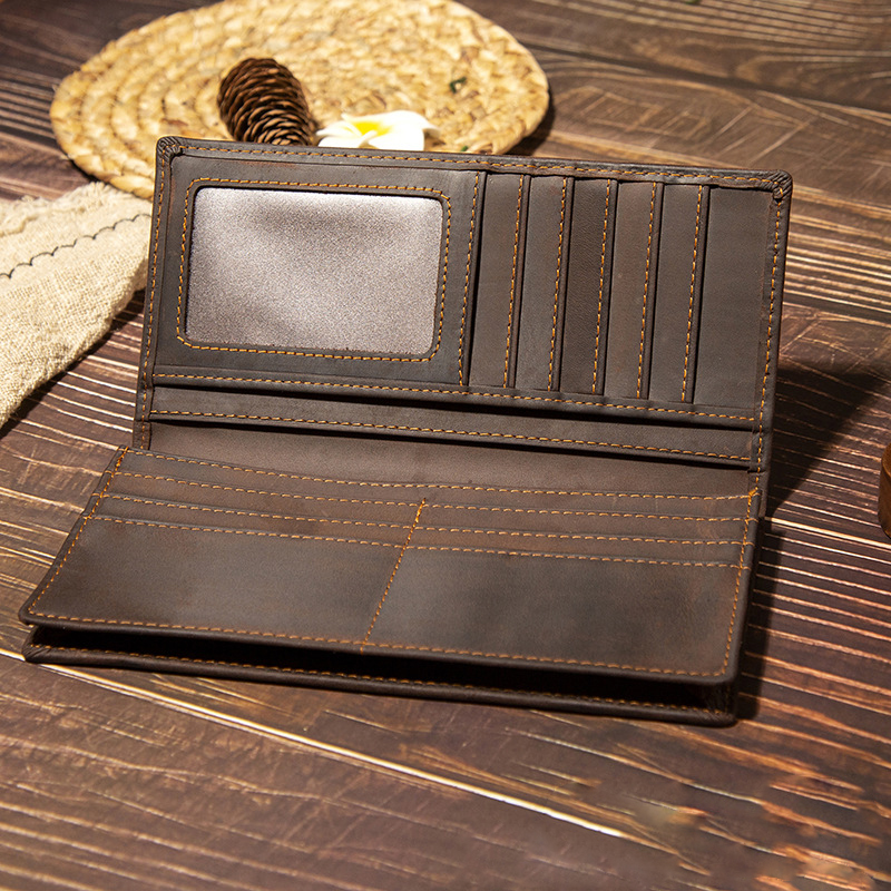 محفظة رجالية طويلة من الجلد ال - مراجعة Men'S Accessories Wallet وسعره