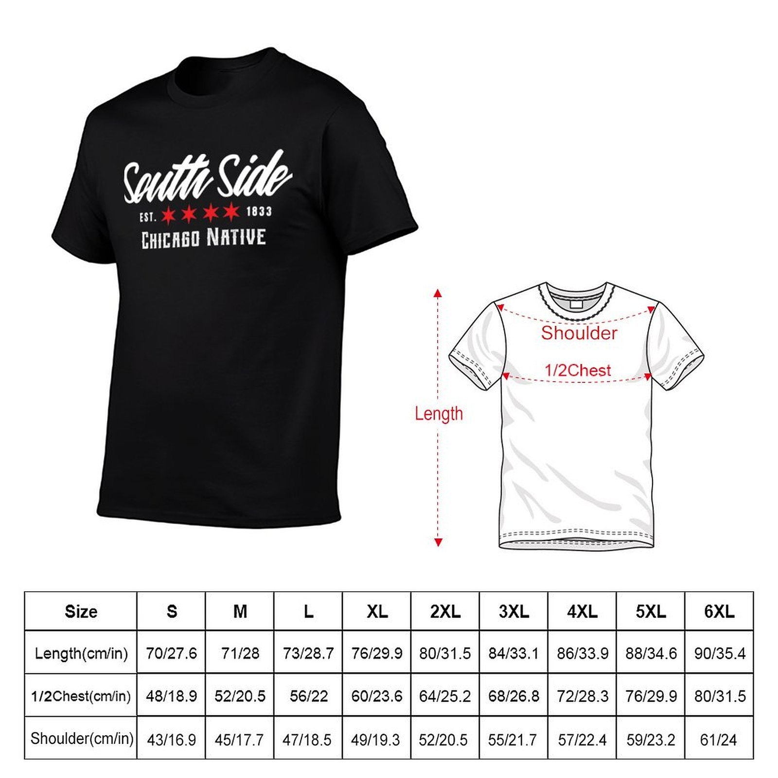 تي شيرت أساسي من South Side Ch - مراجعة Men'S Accessories Essentials وسعره