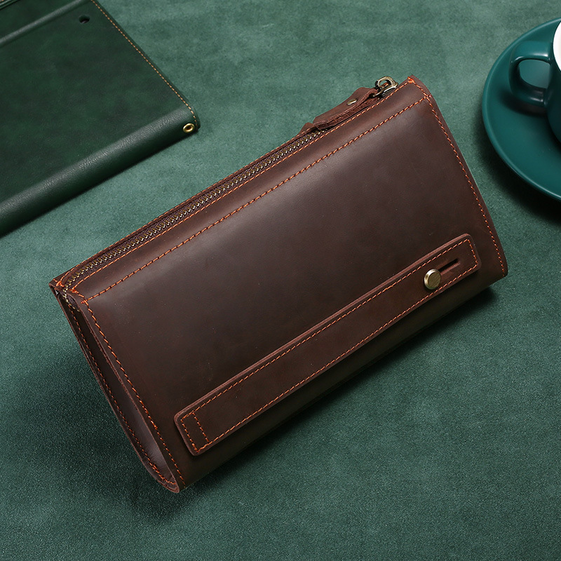 حقيبة يد رجالية طويلة من الجلد - مراجعة Men'S Accessories Wallet وسعره