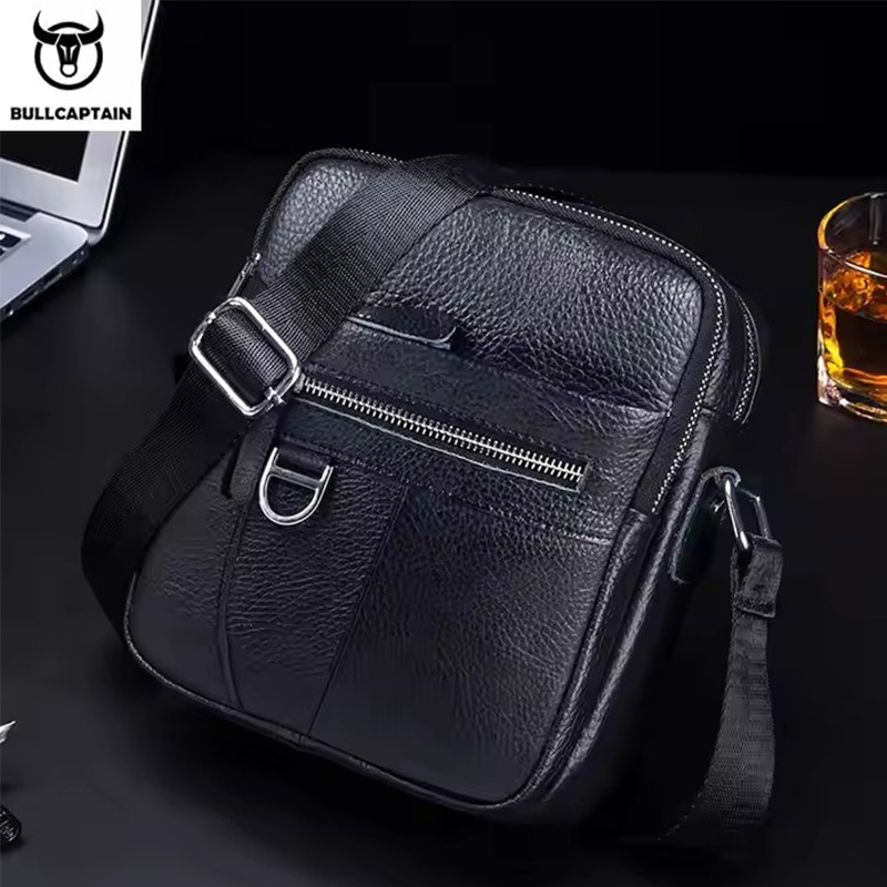 BULLCAPTAIN حقيبة ساعي جلدية ل - مراجعة Men Accessories Bag وسعره