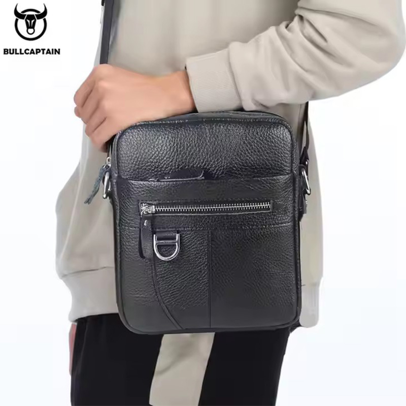 BULLCAPTAIN حقيبة ساعي جلدية ل - مراجعة Men Accessories Bag وسعره