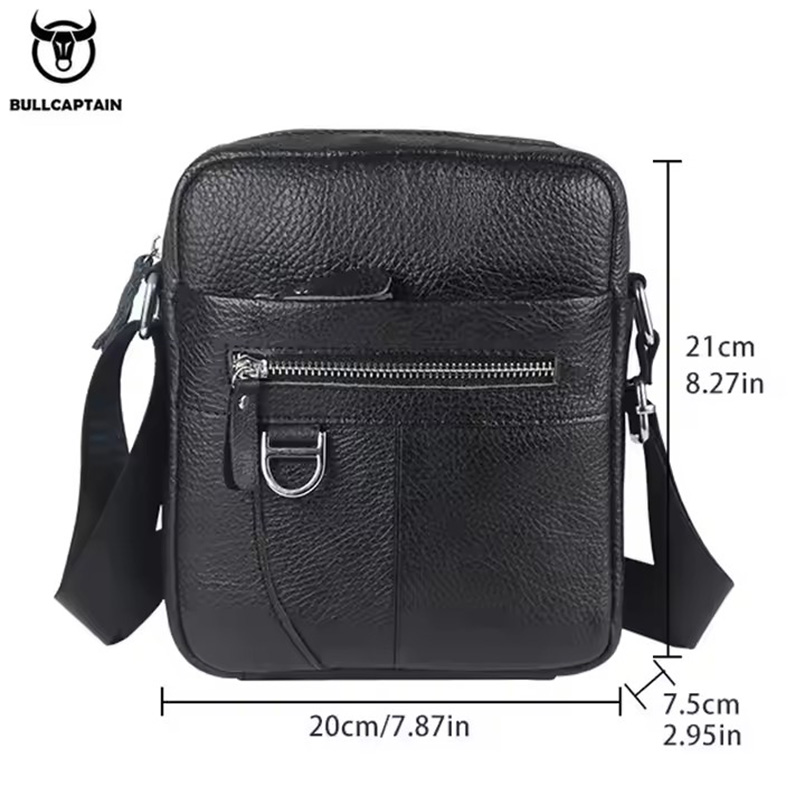 BULLCAPTAIN حقيبة ساعي جلدية ل - مراجعة Men Accessories Bag وسعره