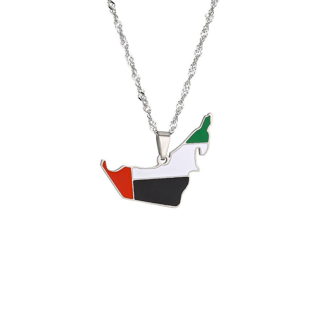 قلادة بتصميم خريطة الإمارات ال - مراجعة Men Accessories Uae وسعره