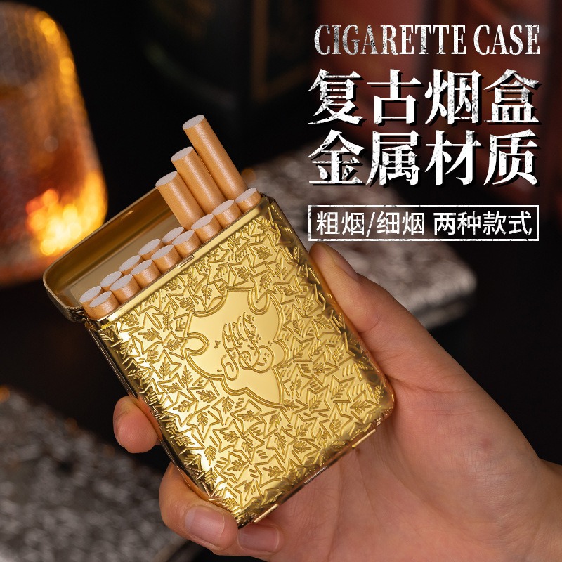 علبة سجائر معدنية منقوشة بتصمي - مراجعة Men Accessories Bag وسعره