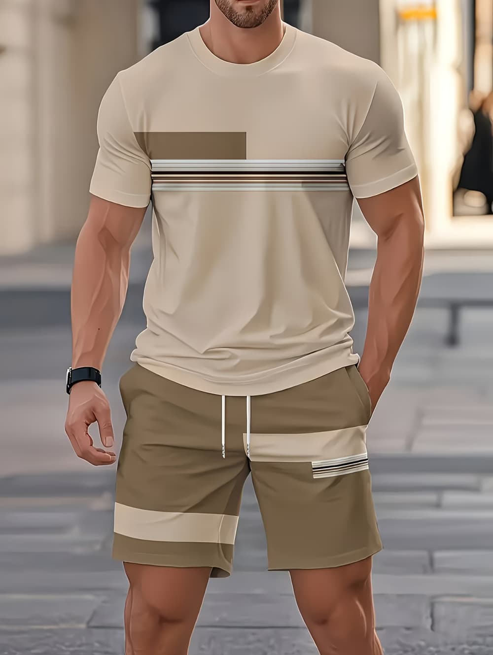 طقم صيفي رجالي مكون من قطعتين: - مراجعة Men'S Accessories Pouch وسعره