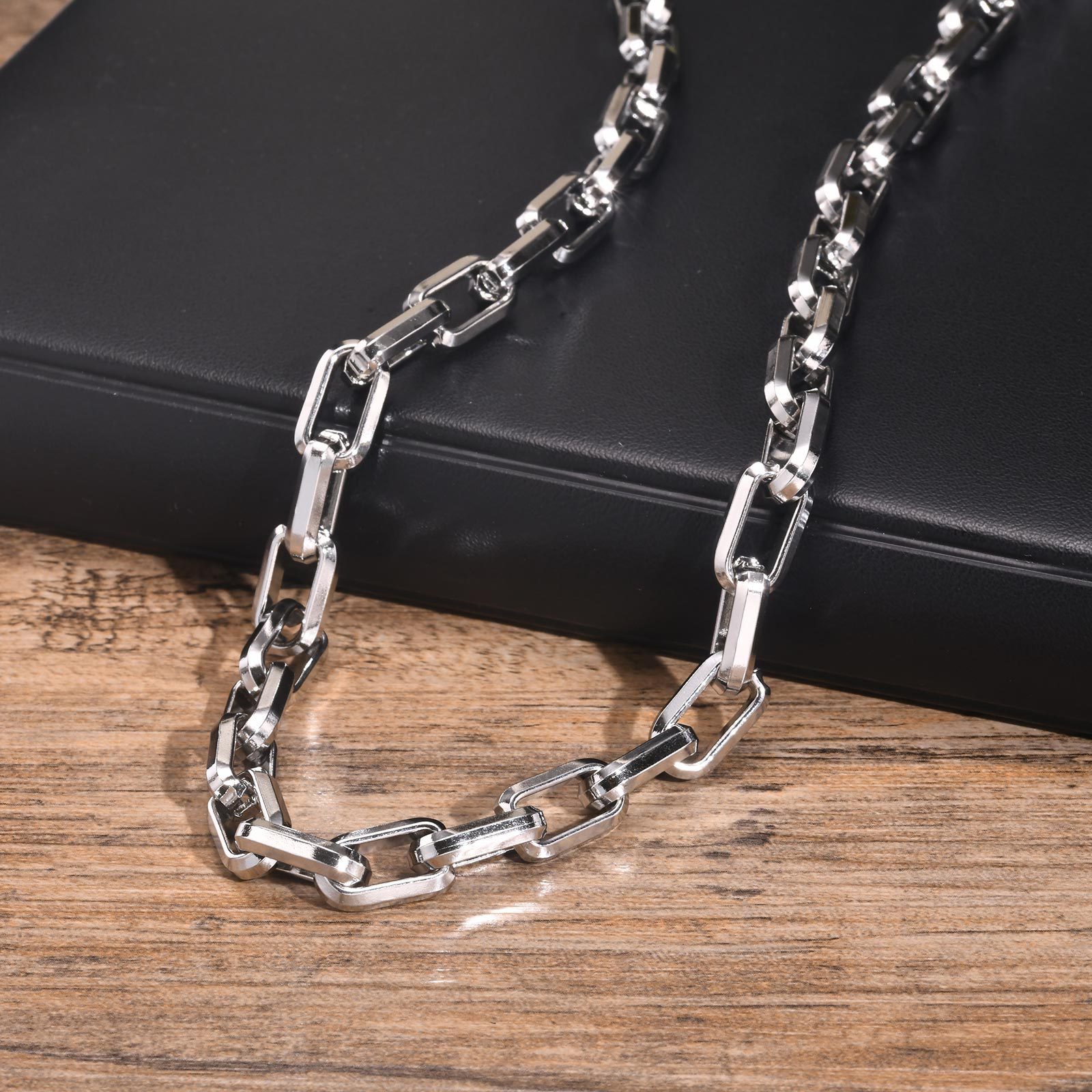 9.5 مللي متر سميكة الفولاذ الم - مراجعة Men Accessories Chain And Bracelet وسعره
