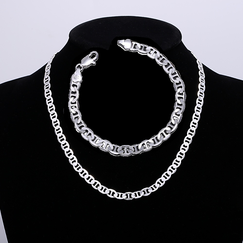 مصمم فاخر 925 فضة الاتجاه 6 مل - مراجعة Men Accessories Chain And Bracelet وسعره